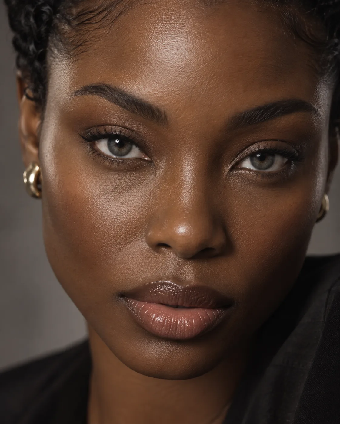 Slate Muse color mood on an eye