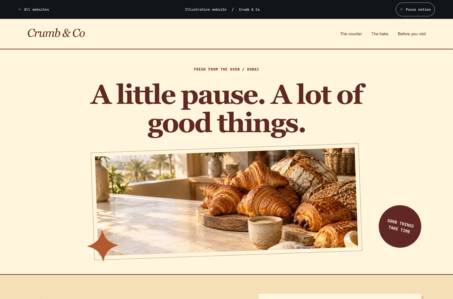 Crumb & Co. Warm pastries, thoughtful bakes and something good to share around the table.